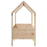 vidaXL Cadre de lit d'enfants forme de maison sans matelas pin