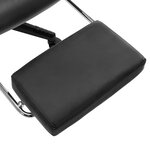 vidaXL Chaise de jeu avec repose-pied Noir et doré Cuir artificiel