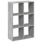 vidaXL Étagère séparatrice de pièce gris béton 69 5x29x103 5 cm