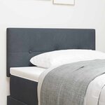 Tête de lit LED vidaXL capitonnée en boutons gris foncé 80 cm en velours
