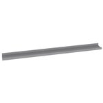 vidaXL Étagères murales 2 Pièces Gris 100x9x3 cm