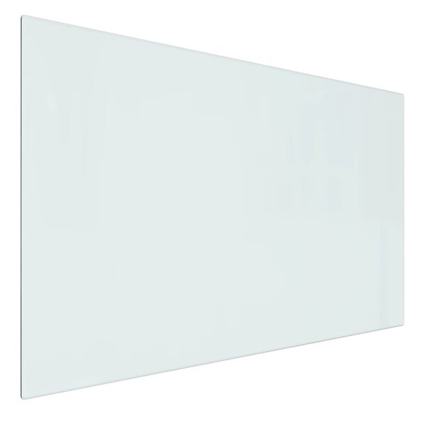 vidaXL Plaque de verre pour cheminée rectangulaire 80x50 cm