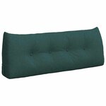 vidaXL Coussin de Dos Vert foncé 120 x 24 x 50 cm tissu
