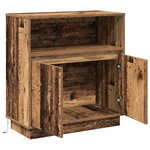 vidaXL Buffet LED Bois ancien 71 x 34 5 x 75 cm Bois d'ingénierie