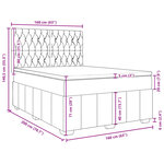 vidaXL Sommier à lattes de lit avec matelas Marron foncé 160x200 cm
