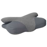 vidaXL Coussin pour le cou Gris 58 x 36 x 13 cm Polyester