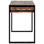vidaXL Coiffeuse avec miroir multicolore 100x50x75 cm en bois récupéré