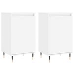 vidaXL Buffets 2 Pièces blanc 40x35x70 cm bois d’ingénierie