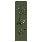 vidaXL Porte-parapluie Olive 15 5 x 15 5 x 49 cm Acier