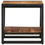 vidaXL Table basse Marron 40 x 40 x 38 cm Bois d'Acacia Massif