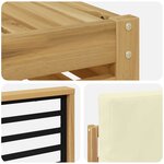 vidaXL Ensemble de canapés d'extérieur 10 pc Blanc et crème Polyester