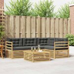 vidaXL Ensemble de canapés d'extérieur 5 pc