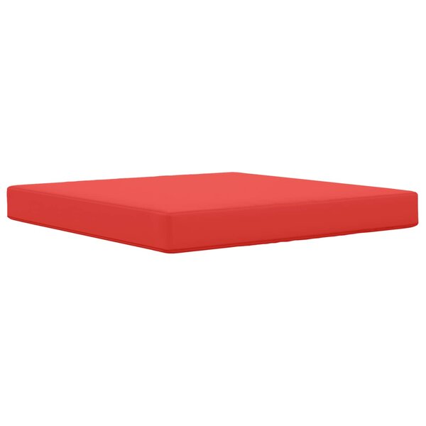 vidaXL Coussin de canapé d'extérieur Rouge 80 x 80 x 8 cm Polyester