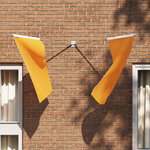 vidaXL Support de mât de drapeau Argent 11.5 x 7.5 cm Acier