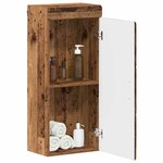 vidaXL Armoire murale de salle de bain avec étagère TULUM Bois ancien