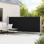 vidaXL Auvent latéral rétractable de patio 600x160 cm noir