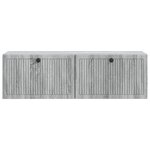 vidaXL Meuble TV mural Sonoma gris 98 x 31 x 30 cm Bois d'ingénierie
