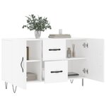 vidaXL Buffet blanc 100x36x60 cm bois d'ingénierie