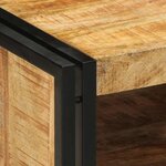 vidaXL Table basse 50x50x38 cm bois de manguier massif brut