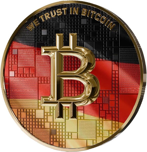 Pièce de monnaie en Argent 1000 Satoshi g 21 Millésime 2026 Satoshi GERMANY
