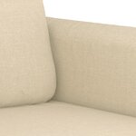 vidaXL Ensemble de canapés 4 Pièces avec coussins crème tissu