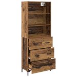 vidaXL Haut Armoire Bois ancien 69 5 x 34 x 180 cm Bois d'ingénierie
