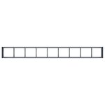 vidaXL Jardinière anthracite 360x40x40 cm acier laminé à froid