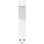 vidaXL Pieds de table basse 2 pièces Blanc 40 x (30-31 3) cm Acier