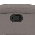 vidaXL Fauteuil inclinable Taupe Tissu