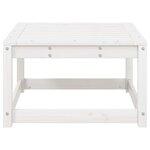 vidaXL Repose-pied de jardin blanc bois de pin massif