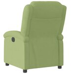 vidaXL Fauteuil inclinable vert clair velours