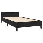 vidaXL Cadre de lit sans matelas noir 90x200 cm velours
