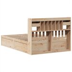 vidaXL Cadre de lit sans matelas 140x190 cm bois de pin massif