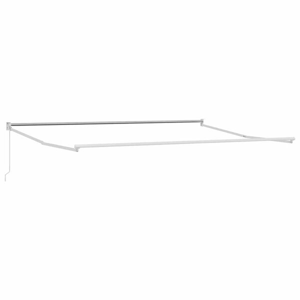 vidaXL Auvent Rétractable Blanc 500 × 300 cm Aluminium