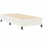 vidaXL Lit à lattes Crème 90 x 200 cm Tissu en velours côtelé