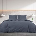 vidaXL Ensemble de housse de couette Anthracite 240x220 cm Microfibre