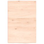 vidaXL Étagère murale 40x60x2 cm bois de chêne massif non traité