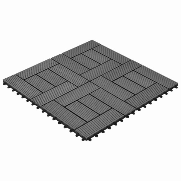 vidaXL Carreau de terrasse 22 Pièces Gris 30 x 30 cm WPC