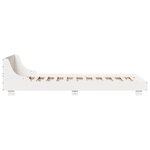 vidaXL Cadre de lit sans matelas blanc 100x200 cm bois de pin massif
