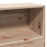 vidaXL Tête de lit avec rangement 75 cm bois massif de pin
