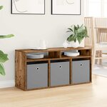 vidaXL Basboard avec tiroir Bois ancien 102 x 32 x 48 5 cm