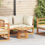 vidaXL Table de Café de Jardin Ø70x40 cm en Bois Massif Teck