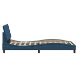 vidaXL Cadre de lit sans matelas bleu 90x200 cm tissu