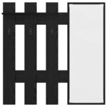 vidaXL Porte-manteau mural Montage mural Chêne Noir 100 x 10 x 100 cm