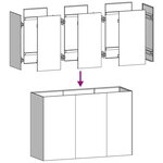 vidaXL Jardinière vert olive 120x40x80 cm acier laminé à froid