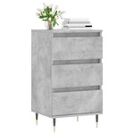 vidaXL Buffet gris béton 40x35x70 cm bois d'ingénierie