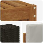 vidaXL Ensemble de canapés d'extérieur 7 pc Naturel et gris clair