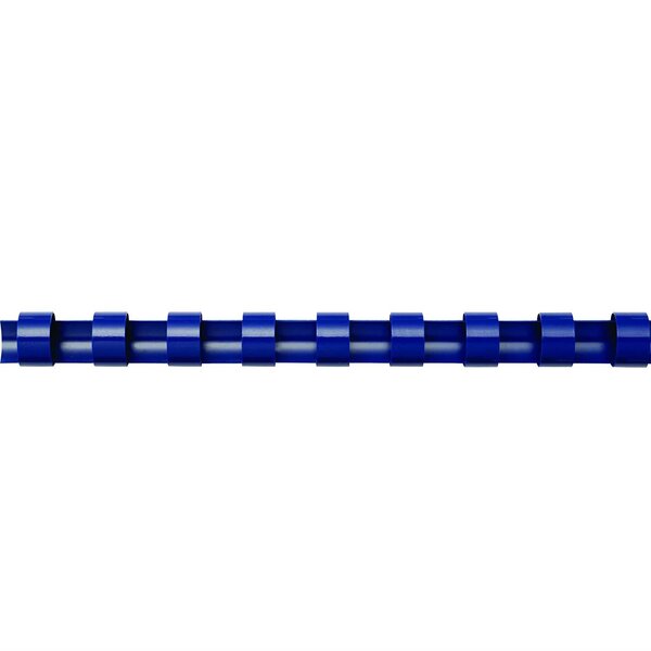 Baguettes de reliure plastiques  rondes  bleu  12mm paquet 100 FELLOWES