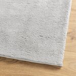 vidaXL Tapis HUARTE à poils courts doux et lavable gris 140x200 cm