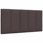 vidaXL Cadre de lit sans matelas marron foncé 100x200 cm tissu